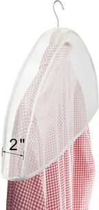 Zilink Shoulder Covers for Clothes (Set of 15) Breathable Garment Dust Covers Protectors with 2" Gusset for Suit, Coats, Jackets, Dress Closet Storage