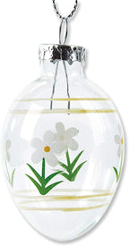 Lillian Vernon Hand Painted Blown Glass Easter Ornaments - Handcrafted Hanging Tree Decorations, Easter Egg Holiday & Party Decor, 2 in, Assorted, 12-Piece Set