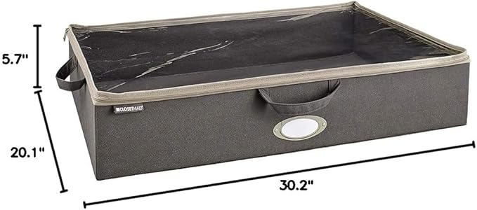 ClosetMaid 31495 Under-Bed Fabric Storage Bag, Gray