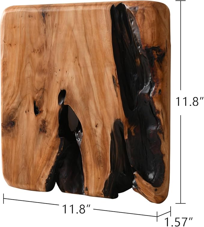 WELLAND 4 Pieces of Handmade Wall Sculptures, Rustic Abstract Wall Decor for Living Room, Bedroom, Bathroom, Dining Room, Home Office