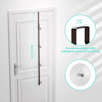 HapiRm Over Door Hat Rack - 3 Packs Hat Organizer with 12 Hooks Design, Hanging Baseball Cap Organizer Storage Holds Up to 60 Caps for Door, Bedroom, Closet (Brown)