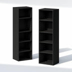 Furinno PASIR 10-Tier Closet Organizers and Storage, Open Shelf, Storage Organizer, 12-Inch Width, for Closet, Bedroom, Blackwood