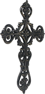 DreamsEden Metal Cross Wall Decor, Small Hanging Art Home Room Decoration, 8.5’’H