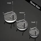 Hipiwe Adjustable Metal Arms Display Stand Easel with Acrylic Base Display Easel Holder for Fossil Coral Geodes Rock Mineral Agate Crystals Seashell and Small Collectibles