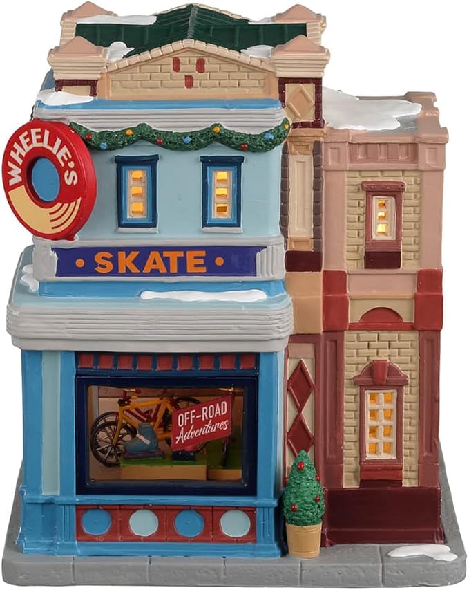 Lemax Wheelie's Cycle and Skate Shop #25891