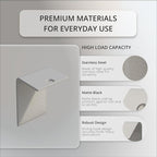 White No Drilling Required - Universal Wreath Holder for Decorations | Invisible Hook with High-Tech Technology for Door Wreaths & Seasonal Decorations - Hanging Hook for Easy Installation