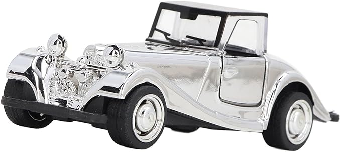 Asixxsix Vintage Car Model, 13x5cm Alloy Metal Antique Die Cast Car Model, Collectible Vehicle Ornament with High Simulation Details for Home Bar Shelf Decor (Style 2)