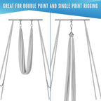 Houseables Aerial Silks, Yoga Swing, Aerial Yoga Hammock, Ariel Silk, Gymnastics Swing, Acrobatics Equipment, For Home, Indoor, Outdoor, Arial Setup, Rig, Sling, Portable