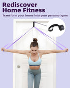 Resistance Bands Set - Pull Up Bands for Men Women, Exercise Bands Resistance with Door Anchor, Training Poster & Pouch for Body Stretching, Pull Up Assist