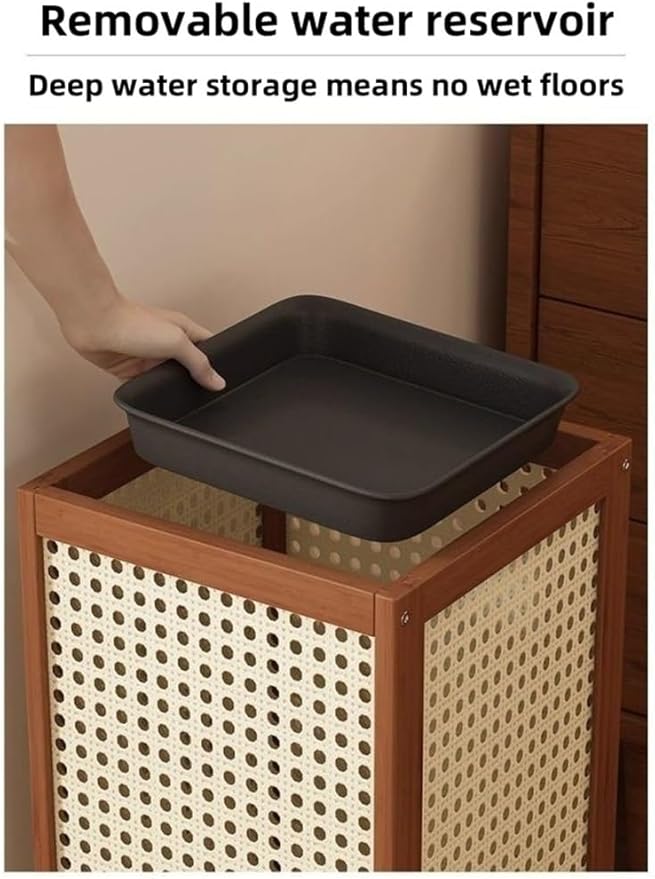 Indoor Umbrella Stand, Vertical Umbrella Storage Basket, Square Cane Holder, Suitable for Entryway, Corner or Office(Black)