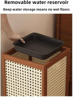 Indoor Umbrella Stand, Vertical Umbrella Storage Basket, Square Cane Holder, Suitable for Entryway, Corner or Office(Black)