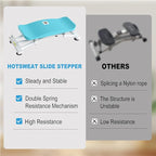 HOTSWEAT Balance Board, Portable Balance Trainer with 300 LBS Weight Capacity, Slide Stepper Stimulated Ski with Resistance Bands, Ski Balancing Machine for Full Body Workout