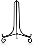 Artliving Plate Stands for Display, 15Inch Black Iron Easel Plate Display Photo Holder Stand, Displays Picture Frames, Decorative Plates, Tablets and Art (2 pack)