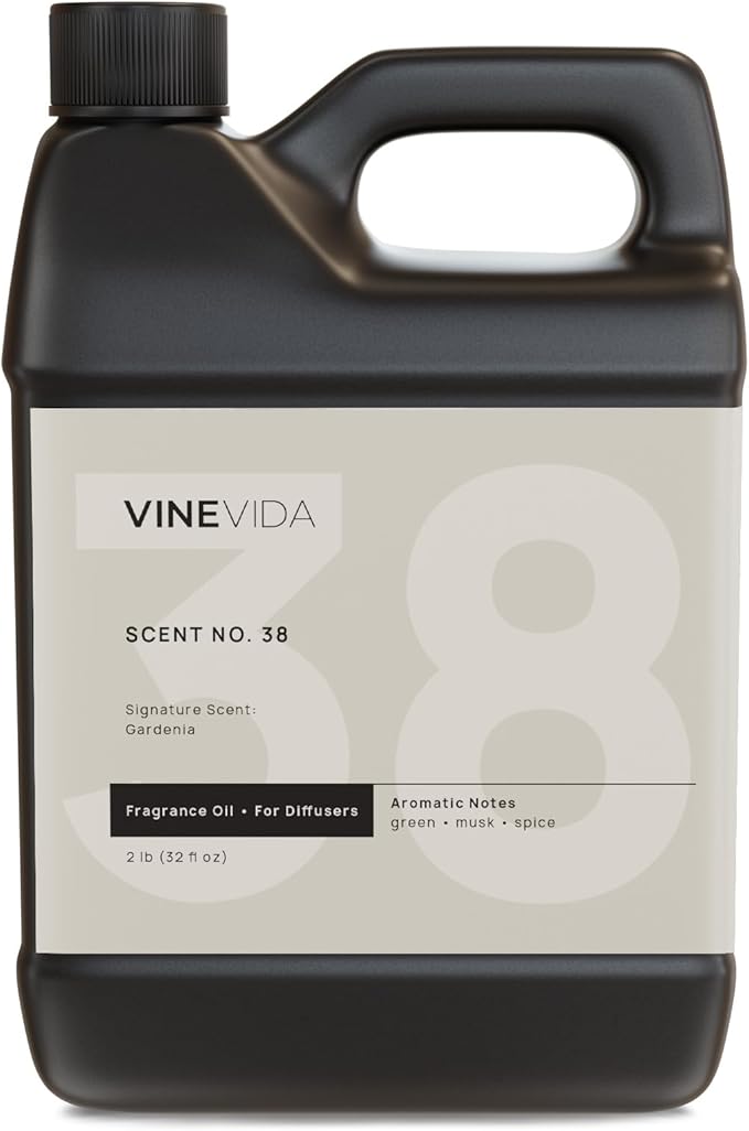 VINEVIDA [32 Fl Oz] Gardenia Fragrance Oil for Cold Air Diffusers, Essential Oils for Diffuser Oil Refill & Air Freshener Room Spray