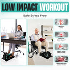 MODVEL Seated Under Desk Elliptical Machine for Home Workout, Mini Elliptical, Desk Bike Pedal Exerciser, Whisper Quiet, Under Desk Pedal Exerciser w/Adjustable Resistance & LCD Display