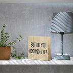 Funny HR Wooden Box Sign for Office Tabletop & Home Decor - Thank You Gifts for Boss Day & Retirement
