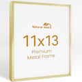11x13 Aluminum Metal Picture Frame,Tempered Glass Gold Photo Frame 11x13 for Family Photo,Posters,Art,Document to Wall Mount Horizontally or Vertically