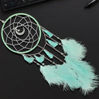 Dream Catchers Green Dream Catcher Wall Decor for Bedroom Kids Girls Boys Birthday Gift Handmade Feather Hanging Ornament