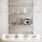 Hershii Tension Shelf Expandable Rod Closet System Heavy Duty Clothes Hanger Adjustable DIY Storage Organizer Freestanding Partitions Shoe Rack