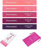 Resistance Bands for Working Out, Exercise Bands with 5 Resistance Levels Fit for Home Fitness, Strength Training, Natural Latex Resistance Band Include Instruction Guide and Carry Bag