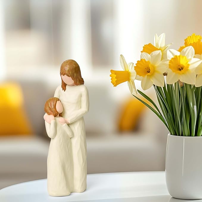 Gifts for Mom from Daughter, Mom and Daughter Figurines, Mother of The Bride Gifts Meaningful for Mother's Day Christmas Birthdays