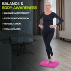 ProsourceFit Exercise Balance Pad, Non-Slip Cushioned Foam Mat & Knee Pad for Fitness and Stability Training, Yoga, Physical Therapy