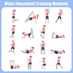 Figure 8 Resistance Band: Resistance Bands with Handles for Working Out - 8 Shaped Resistance Bands for Women - Exercise Bands for Arms - Fullbody Yoga Pulling Rope