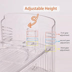 shoe slots organizer, Clear Shoe Stacker, Adjustable Level Shoe Rack,Storage Space Saver for Sneakers Display (Transparent, 16Pack)