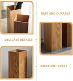 MAGICLULU Wooden Umbrella Stand Holder Wood Cane Holder Stand Retro Umbrella Rack Barrel Walking Stick Holder for Entryway Indoor 19.65 x 6.29 x 6.29Inch
