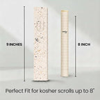 SURI Mezuzah for Door with Scroll – 9 Inch Modern Mezuzah Case with Non Kosher Scroll Included, Fits up to 8” Scroll, Easy Adhesive Installation, Gift Box Included