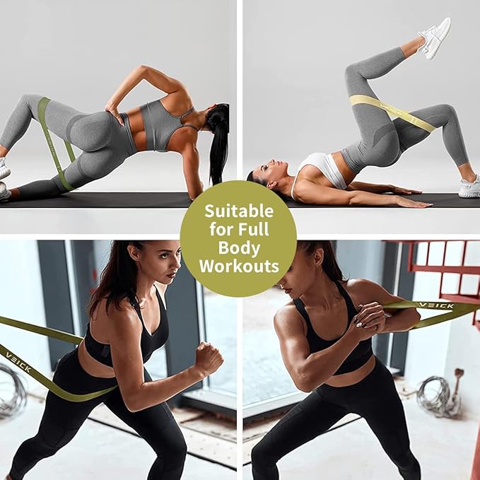 VEICK Resistance Bands for Working Out, Exercise Bands, Workout Bands, Pull Up Assistance Bands, Long Heavy Stretch Bands Set for Men Women, Power Weight Gym at Home Fitness Equipment