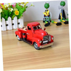 ABOOFAN Vintage Handmade Iron Car Model Retro Metal Desktop Ornament Red Decorative Toy for Decor Unique Craftsmanship for Car Enthusiasts