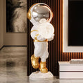 Astronaut Statue, Spaceman Sculpture, Home Decor Sculpture, Cool Metal mask Decoration, Large Spaceman Figurine Decoration