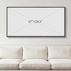 Large Framed Abstract Wall Art for Living Room, Black and White Gold Horizontal Canvas Prints Piantings Artwork for Walls, Red and Black Modern Pictures Wall Decor for Bedroom Office Entryway 30x60 In