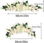 Artificial Peony Swag, Arch Flowers, 23", Silk Flower Swags, Decorative Swag, Artificial Flower Swag for Arch Front Door Party Wall Home Decor(Ivory)