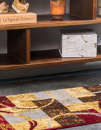 Unique Loom Barista Collection Area Rug - Kouillou (2' 2" x 5' 3" Runner, Multi/Brown)