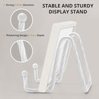 3Inch 3Pack Picture Easels for Display, Metal Decorative Plate Stand, White Picture Holder Stand, Picture Frame Stands for Display, Picture Frame Stand - Plate Display Stands Stand for Sign,Book