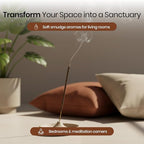 Tulasi Smudge Incense Sticks Gift Pack – 6 Scents x 40g Each – White Sage, Palo Santo, Lavender, Frankincense, Sandalwood, Rose - 48 Natural Herbal Incense for Yoga, Meditation