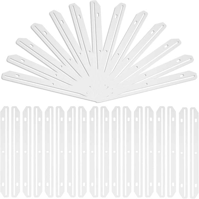 100 Pcs 3 Hole Punched Magazine Holders for Binders 11.6 in Plastic Magazine Organizer 3 Ring Binder Insert Strips Clear Magazine Collector for File Book Craft Paper