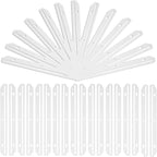 100 Pcs 3 Hole Punched Magazine Holders for Binders 11.6 in Plastic Magazine Organizer 3 Ring Binder Insert Strips Clear Magazine Collector for File Book Craft Paper