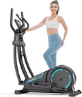THERUN Elliptical Exercise Machine, Hyper-Quiet Magnetic Elliptical Machine for Home, 15.3IN Stride Elliptical Training Machines with 16 Resistance Levels, 17.6LBS Flywheel