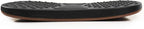 Seville Classics airLIFT Premium Anti Fatigue Wooden Balance Wobble Board Mat w/Massage Points, for Office Standing Desk, Home, Exercise, Therapy, Sports Training, Black, 20"W x 14"D