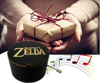 Youtang Zelda:Song of Storms from Ocarina of Time Wood Music Box, Round Antique Engraved Handcrank Wooden Musical Boxes Gifts for Lover, Boyfriend, Girlfriend, Husband, Wife(Black)