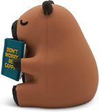 Little Readers – Cute Figurines for Bookshelves, Desks, Terrariums & Home Decor – Book-Loving Animal Statues - Capybara