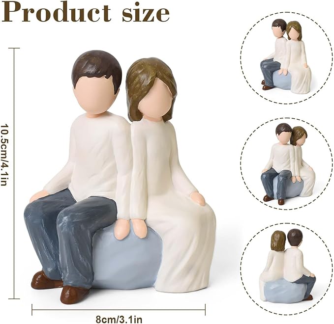 Brother and Sister Figurines, Gifts for Sister from Brother, Gift for Brothers from Sisters to Celebrate Unbreakable Bonds