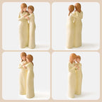 Sister Gifts for Women, Best Friend Sisters Birthday Gift, Unique Resin Sister Figurines Gifts for Sisters from Sister, Mother and Daughter or Friendships