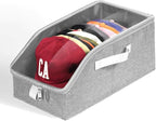 Livelab Hat Organizer for Baseball Caps, Hat Storage Holder Container for Closet Hold Up to 12 Caps with Clear Window, Hat Boxes for Home Storage | 1Pcs Grey