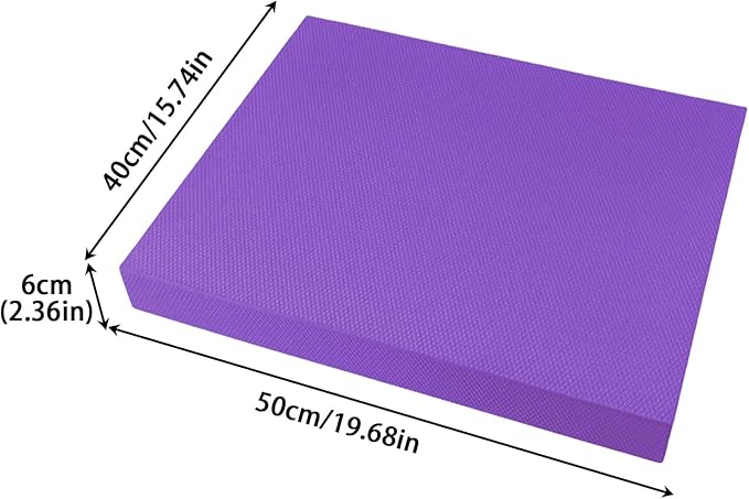 Stability Pad - 50x40cm Soft Thick Stability Mat - Balance Cushion Foam Pads for Exercise | for Women Men Home Gym Floor Yoga Workout Physical Training Stretching