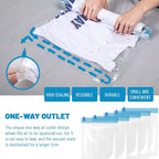 5Pcs Small Size Space Saver Vacuum Storage Bags, Hand Rolled Dust Proof Compression Bags for Travel, Travel Space Saver Bag, Vacuum Sealer Bags for Clothes (50x40cm/20x16in)