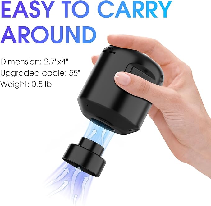 Vacuum Storage Bags Electric Air Pump, Dual-Interface Design Compatible With Various Vacuum Seal Bags For Clothing/Quilts/Blankets
